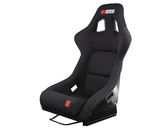 RRS Racing schwarzer Schalensitz + Befestigungen & Schiene RRS Racing schwarzer Schalensitz + Befestigungen & Schiene